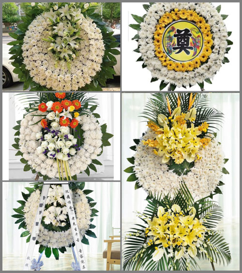 广东梅州市大埔县洲瑞镇大坑村花圈速递